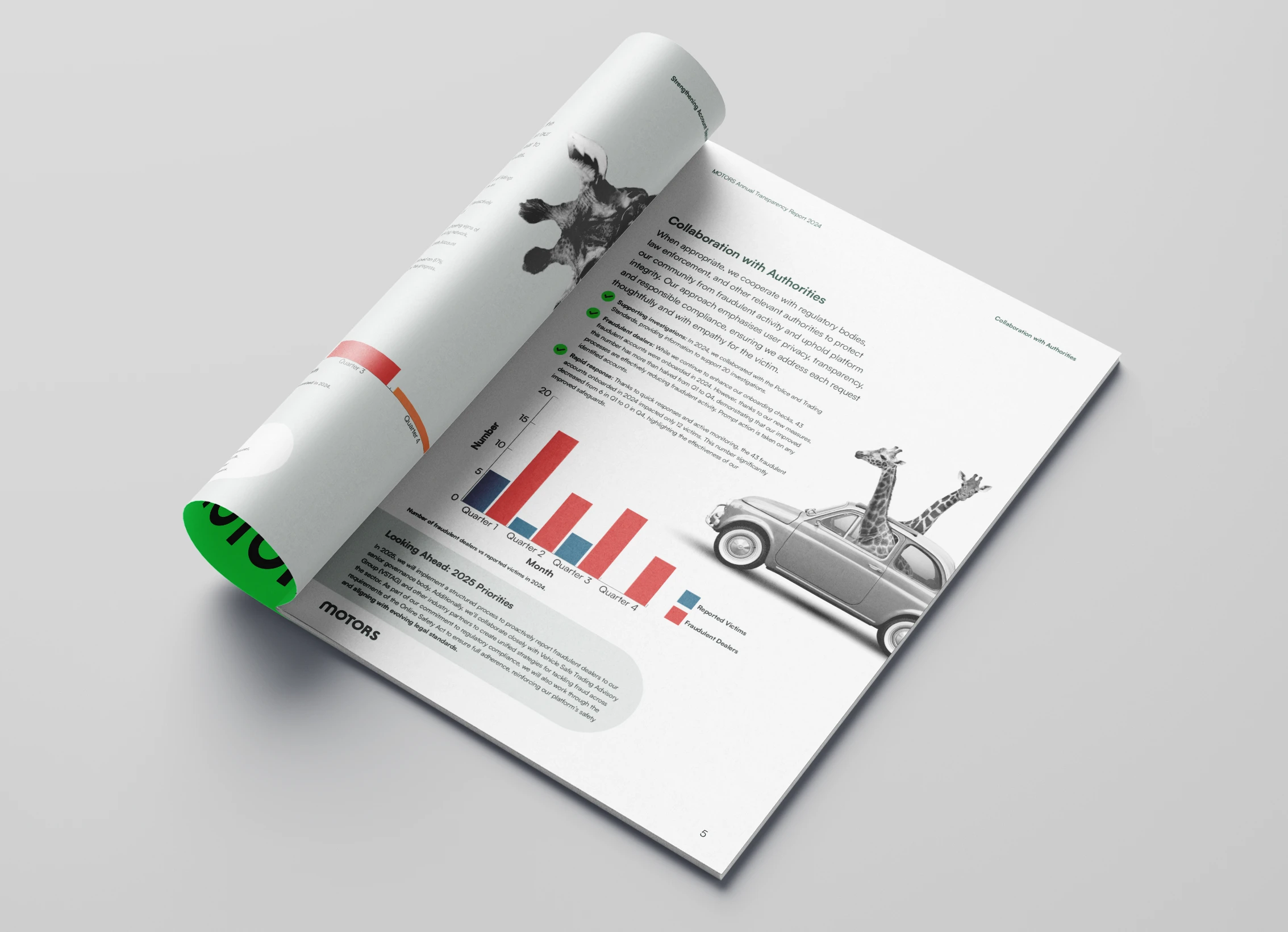 MOTORS Transparency report spread 1